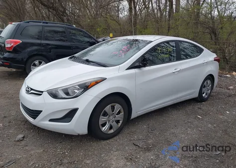 2016 Hyundai Elantra Se из США, поврежденный, VIN 5NPDH4AE3GH792198